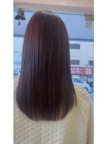 ドゥ スタイル 三国ヶ丘店(Duex Style)&nbsp;冬色カシス　×ロングヘア