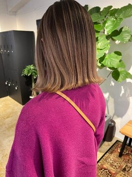 メリー オオサカ(Merly Osaka) 中明度バレイヤージュ_ナチュラルブランベージュ_