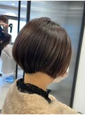 髪質改善/切りっぱなしボブ/美髪/30代40代/［人形町］
