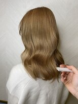 ロンド ストラーダ 心斎橋(Lond strada)&nbsp;韓国前髪顔周りロング×インナーグレージュ[心斎橋/髪質改善]