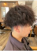 【メンズ】ツイストスパイラルパーマ/ツーブロック/メンズパーマ