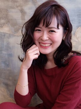 カカン(Kakan) 【kakan鎌倉】ミディアムロブ×ベイクドピンクカラー