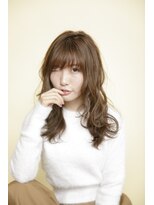 ルルディ バイ アフロディーテ銀座(luludi by APHRODITE) アンブレラカラー/こなれミディ/ウェーブパーマ/前髪/銀座