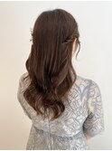大人気ゆるふわツインハーフアップヘアセット