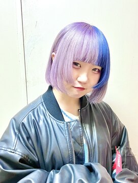 マエストロ(Maestro) 姫カットボブ♪♪ラベンダー+ブルー