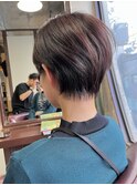 襟足が可愛いすっきりショートヘア