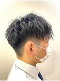 王道モテメンズヘア癖毛風ゆるめツイストパーマ