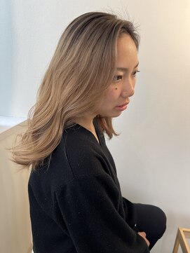 ココルアナ(coco luana) シャドウルーツ/バレイヤージュ/ベージュ/ケアブリーチ