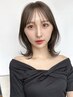 カット+白髪ぼかしカラー+4stepトリートメント ￥18700→￥14500　脱白髪染め