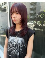 カフ(CAF)&nbsp;CAF松本/ウルフレイヤー/ブリーチじゃないWカラーでボルドー