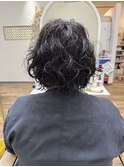 大きめのカールボブ/ボブパーマ