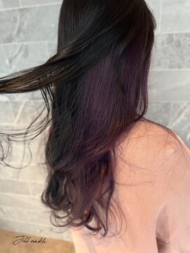 ジル アンク(Jill ankh) 《Jillankh 姫路駅前》インナーパープル　ブリーチカラー