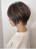 20代30代40代ショコラアッシュ小顔ベビーショート透明感美肌