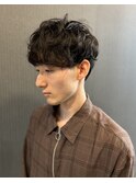 パーマ風マッシュショート【理容室】蒲田/バーバー/大森/平和島/