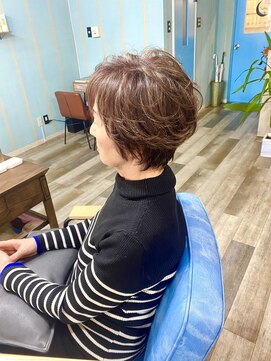 ラビット(Rabbit) #白髪ぼかしハイライト カカオブラウン 50代60代70代