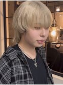 ハイライトカラーミルクティーベージュレイヤーカット