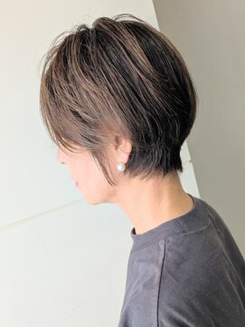 エンクス 天王町店(enx) ホワイトグレージュデジタルパーマミニウルフ天王町HA67