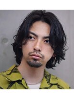 オルト(Altn)&nbsp;大人の波巻きスパイラルパーマミディアムロングメンズカットヘア