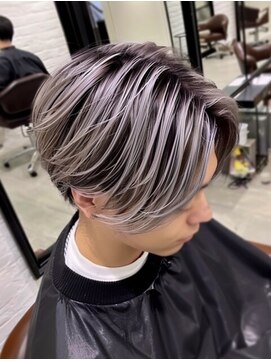 バース 梅田中崎町店(BIRTH) メンズハイライトバレイヤージュメッシュ