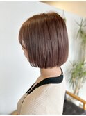 髪質改善ヘアカラー/佐賀/ボブ/ココアブラウン