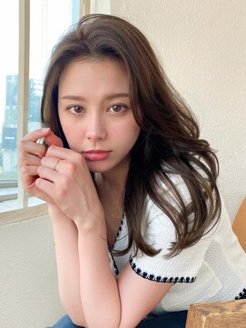 ラルユー 金山(LallYou) 暗髪でも出せるこなれ感フェイスレイヤー×ナチュラルセミロング