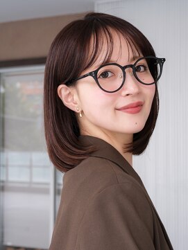 ガーデンヨコハマエスト(GARDEN YOKOHAMA est) ボブ シースルーバング 暗めカラー ワンカール 髪質改善 艶