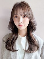 リヤン 表参道(lyann)&nbsp;黒髪モテ髪大人可愛いナチュラルカール小顔オリーブグレー