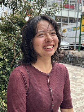 オルセン ディービーエー バルーンヘアー(OLSEN D.B.A BALLOON HAIR) レイヤーボブ/ナチュラルパーマ/地毛風カラー