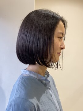 リールヘアー 香椎店(rire hair) 首元スッキリ垢抜け bob