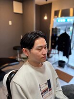 ザ ブライト バーバー(The BRIGHT BARBER)&nbsp;センターパートマッシュ×ニュアンスパーマ