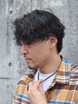 ハニー(HONEY) 波巻きスパイラルパーマ/波巻きパーマ/岡崎メンズパーマ