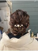 雨の日でもOK結婚式向けヘアアレンジ