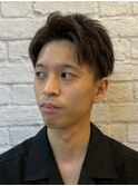 ツーブロアップバング