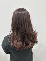 サラ 山口店(SARA)&nbsp;艶感ピンクブラウン×海外風ハイライト