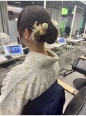 袴に似合うシニヨンヘアセット！美由紀