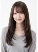 髪質改善ハッシュカット顔周りカットザクザクレイヤーグレージュ