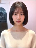 あご下2cm/髪質改善縮毛矯正/ワンレンボブ
