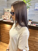ロックス バイ マグ 松本(rocks BY MAG)&nbsp;ダークグレー透明感レイヤーロング艶髪トレンド