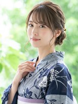 と和 巣鴨 大人上品な浴衣ヘアセット*ルーズシニヨン
