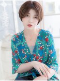 センターパートで大人モード…前下がりボブa上尾30代40代50代