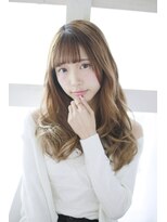 ゴッドハンド 横浜店&nbsp;重めバングの無造作ミックスカール◎30代40代50代60代