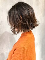 アルバム 渋谷パルコ(ALBUM)&nbsp;ハイライトベージュボブ_外ハネボブアッシュブラウン_ba275162