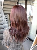 大人可愛い透明感ピンクベージュ(ブリーチなし)