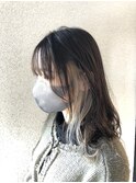 インナーカラー☆ホワイトベージュ