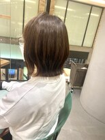 ウノプリール 茶屋町店(unopulir)&nbsp;大人レイヤーボブ＊くびれヘア＊まろやかベージュ＊透明感