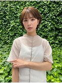 マッシュショート耳かけボブ