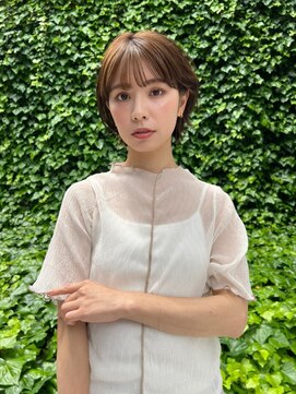 フルショウ 苦楽園店(FURUSHO) マッシュショート耳かけボブ