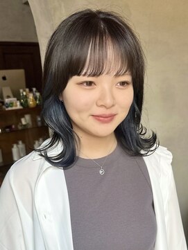 ヘアーミュゼ 井田店(Hair Musee) インナーブルー