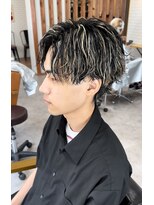 ブリーチ 金沢店(BLEACHi)&nbsp;メンズハイライトツイストスパイラルパーマメンズマッシュ