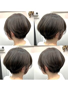 スナッグルサロン(SNUGGLE SALON) 前髪ありショート丸みショートボブ/グレージュ20代30代40代/練馬